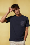 Vicomte A - Dark Navy Short Sleeve T-Shirt - Thunder - The Good Chic