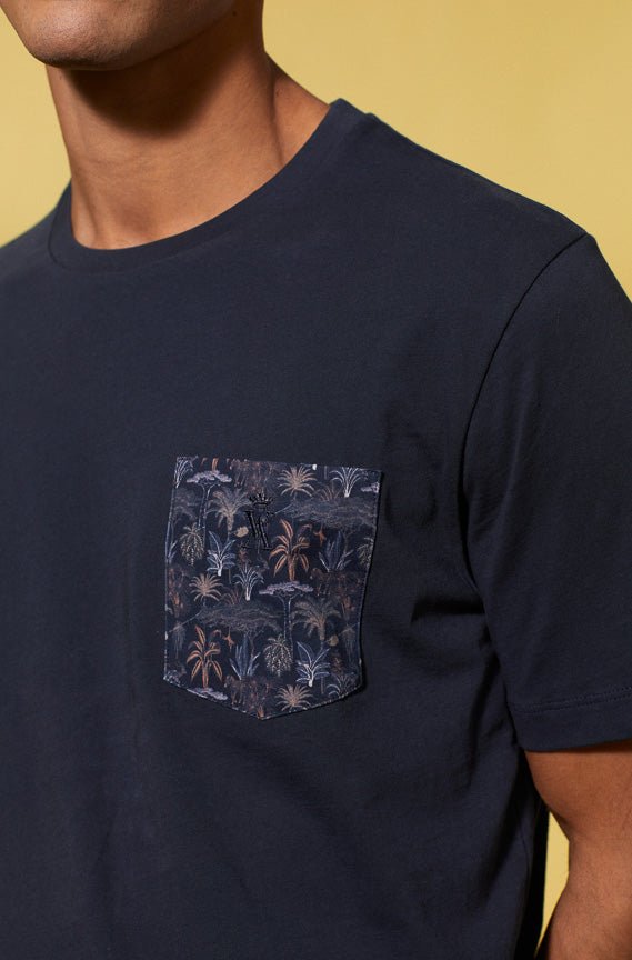 Vicomte A - Dark Navy Short Sleeve T-Shirt - Thunder - The Good Chic