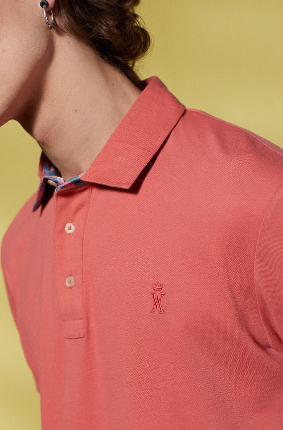 Vicomte A - Flamingo Short Sleeve Polo Shirt - Percy - The Good Chic