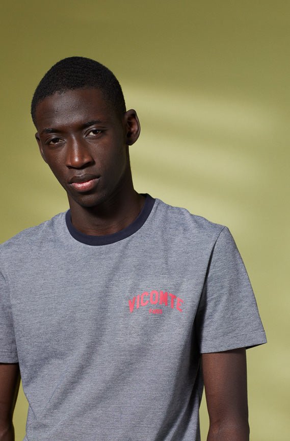 Vicomte A - Grey Short Sleeve T-Shirt - Tay - The Good Chic