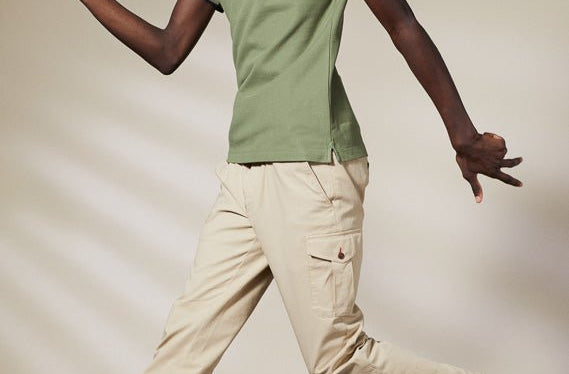 Vicomte A - Khaki Short Sleeve Polo Shirt - Palton - The Good Chic