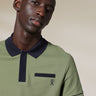 Vicomte A - Khaki Short Sleeve Polo Shirt - Palton - The Good Chic
