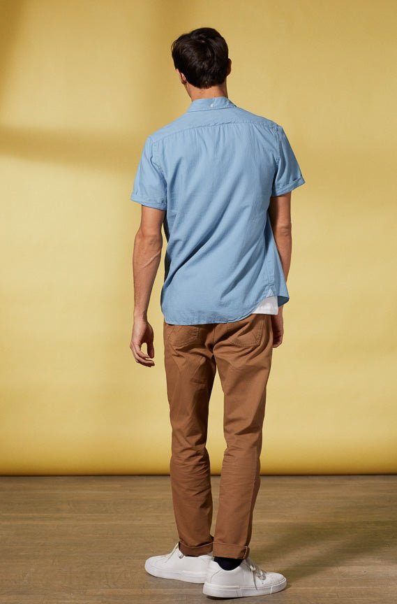 Vicomte A - Light Denim Slim Shirt - Clive - The Good Chic