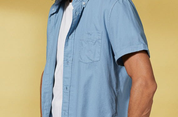 Vicomte A - Light Denim Slim Shirt - Clive - The Good Chic