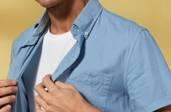 Vicomte A - Light Denim Slim Shirt - Clive - The Good Chic