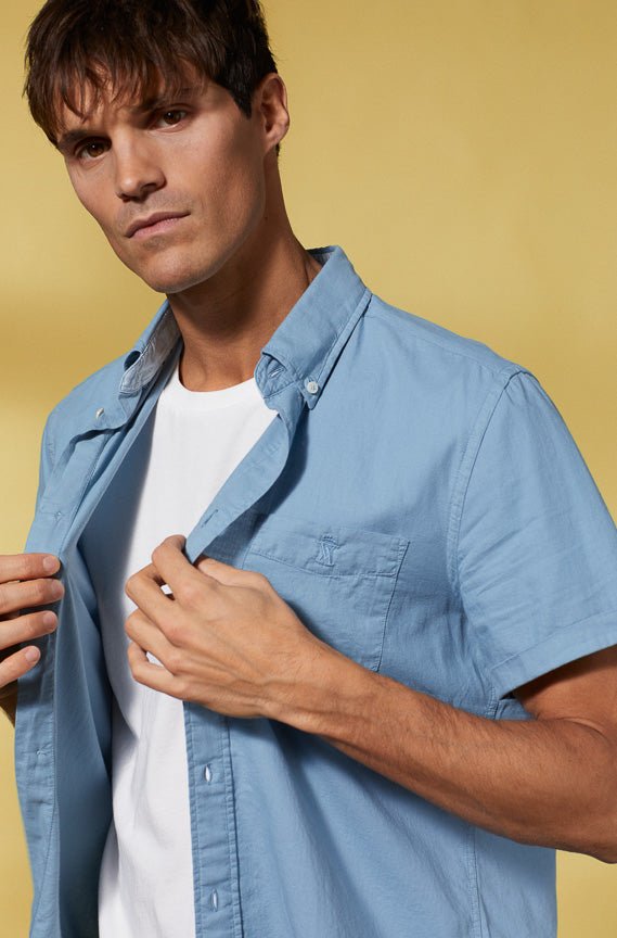Vicomte A - Light Denim Slim Shirt - Clive - The Good Chic