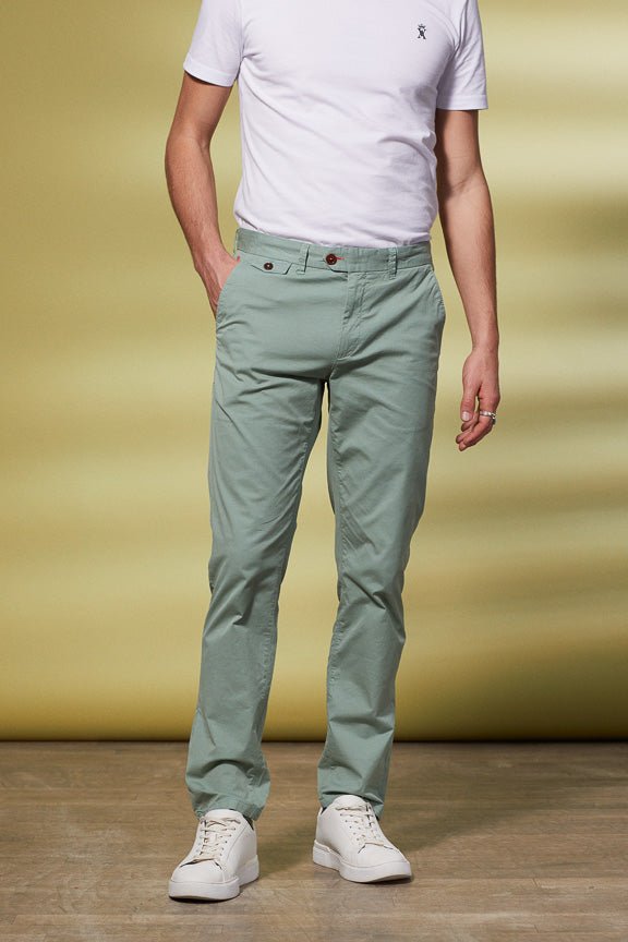 Vicomte A - Light Green Chino Pants - Lancelot - The Good Chic