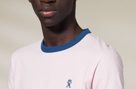 Vicomte A - Light Pink Short Sleeve T-Shirt - Tibot - The Good Chic