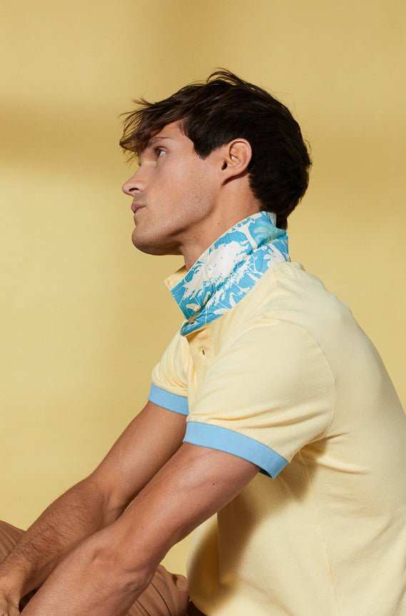 Vicomte A - Light Yellow Short Sleeve Polo Shirt - Percy - The Good Chic