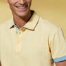 Vicomte A - Light Yellow Short Sleeve Polo Shirt - Percy - The Good Chic