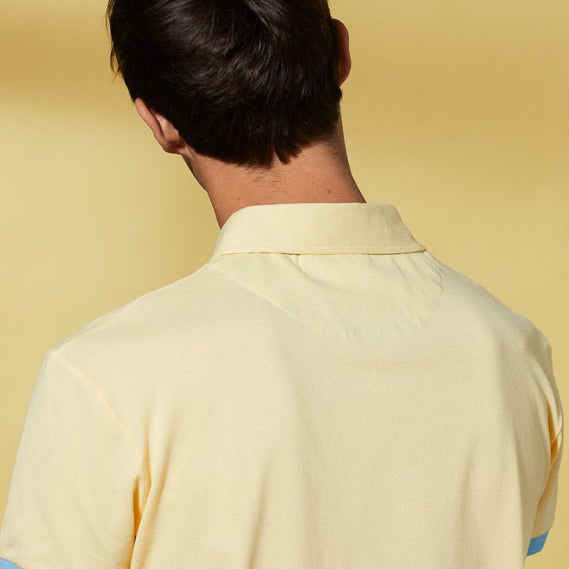 Vicomte A - Light Yellow Short Sleeve Polo Shirt - Percy - The Good Chic