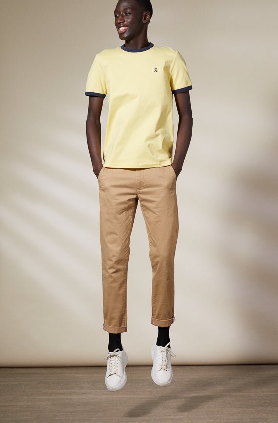 Vicomte A - Light Yellow Short Sleeve T-Shirt - Tibot - The Good Chic