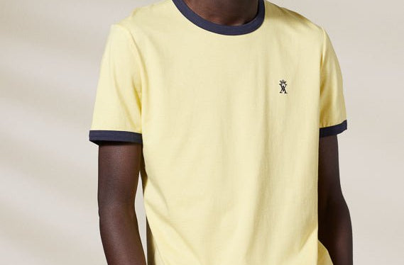 Vicomte A - Light Yellow Short Sleeve T-Shirt - Tibot - The Good Chic