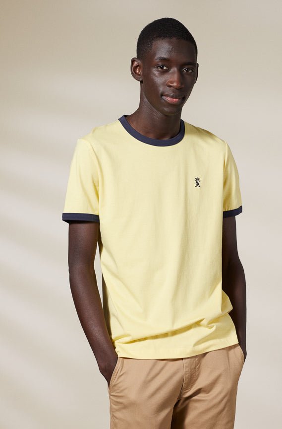 Vicomte A - Light Yellow Short Sleeve T-Shirt - Tibot - The Good Chic