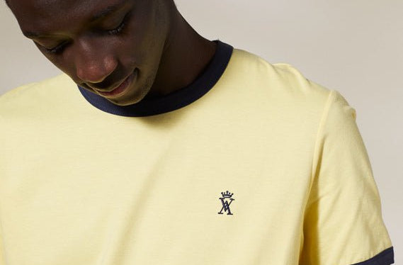 Vicomte A - Light Yellow Short Sleeve T-Shirt - Tibot - The Good Chic