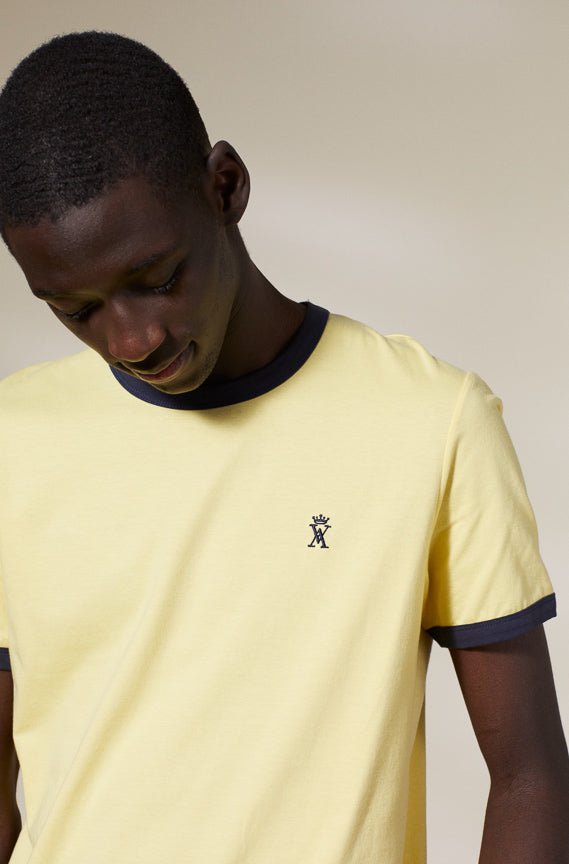 Vicomte A - Light Yellow Short Sleeve T-Shirt - Tibot - The Good Chic