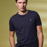 Vicomte A - Navy Short Sleeve T-Shirt - Travis - The Good Chic
