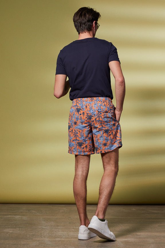 Vicomte A - Orange Printed Swimshorts - Midas - The Good Chic