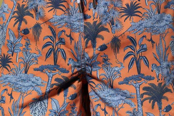 Vicomte A - Orange Printed Swimshorts - Midas - The Good Chic