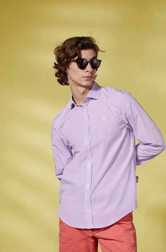 Vicomte A - Pink Stripes Shirt - Conrad - The Good Chic