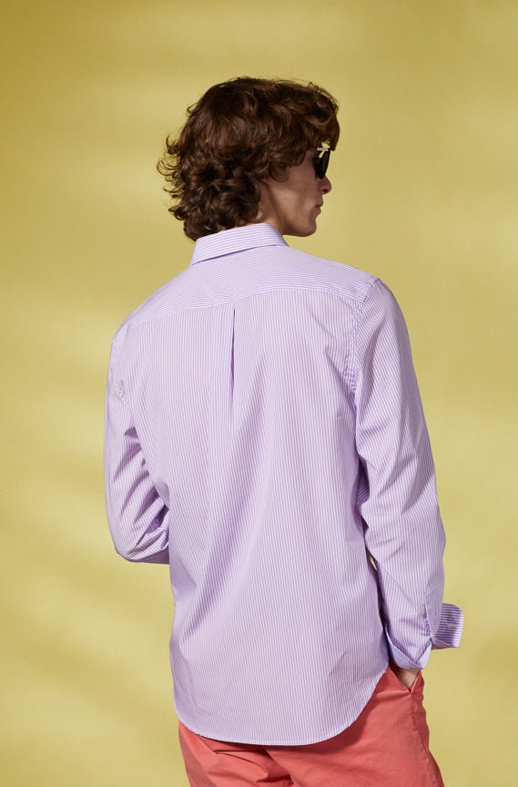 Vicomte A - Pink Stripes Shirt - Conrad - The Good Chic