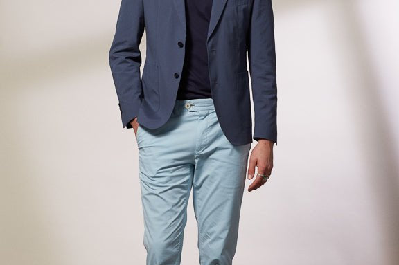 Vicomte A - Sky Blue Chino Pants - Lancelot - The Good Chic