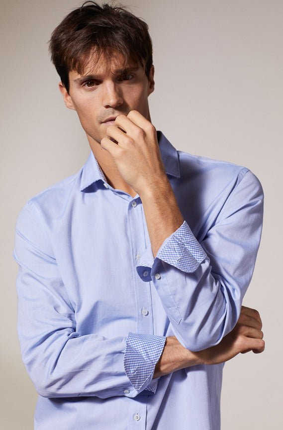 Vicomte A - Sky Blue Shirt Oxford - Conrad - The Good Chic