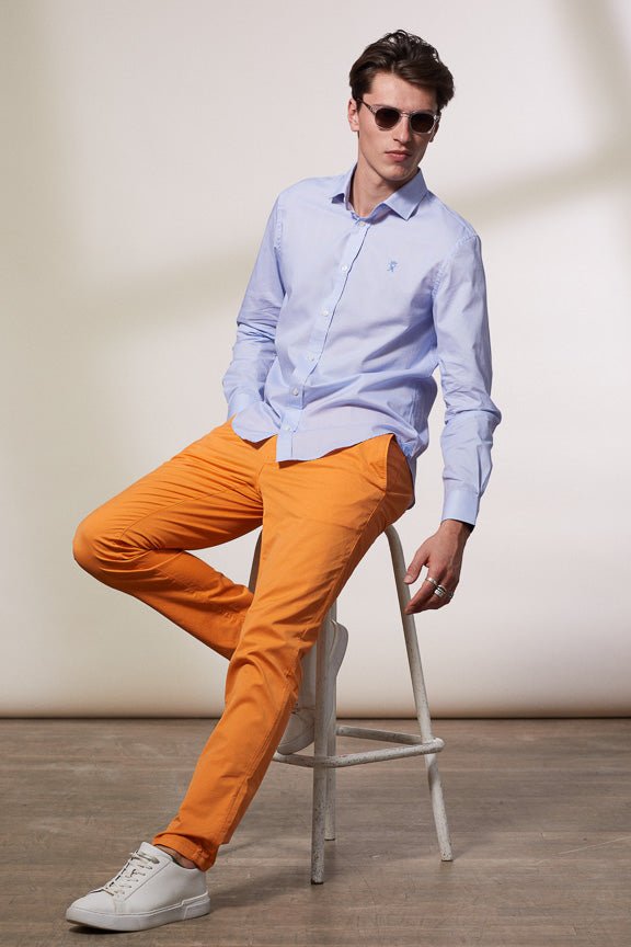 Vicomte A - Sky Blue Shirt Print Dots - Conrad - The Good Chic