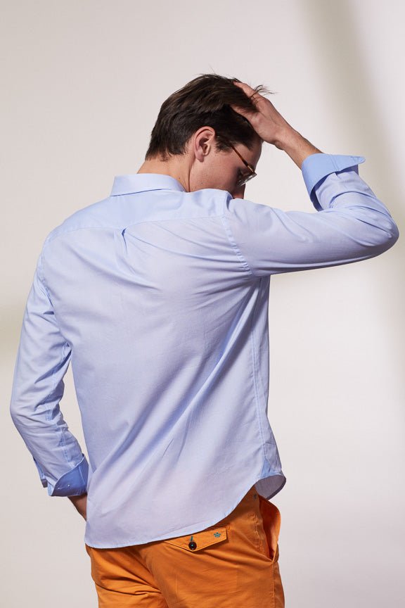 Vicomte A - Sky Blue Shirt Print Dots - Conrad - The Good Chic