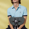 Vicomte A - Sky Blue Short Sleeve Polo Shirt - Petersham - The Good Chic