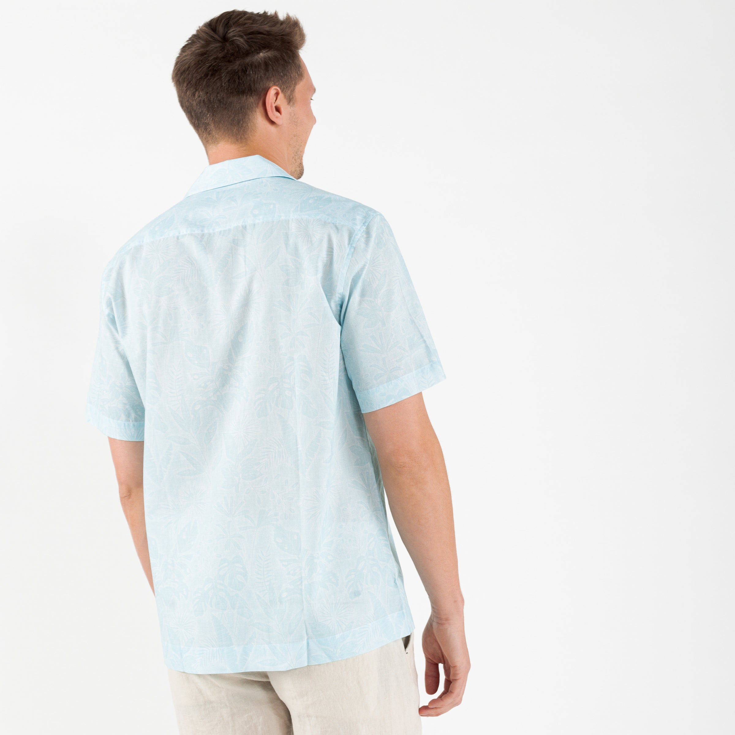 Vicomte A - Sky Blue Short Sleeve Shirt - Capri - The Good Chic