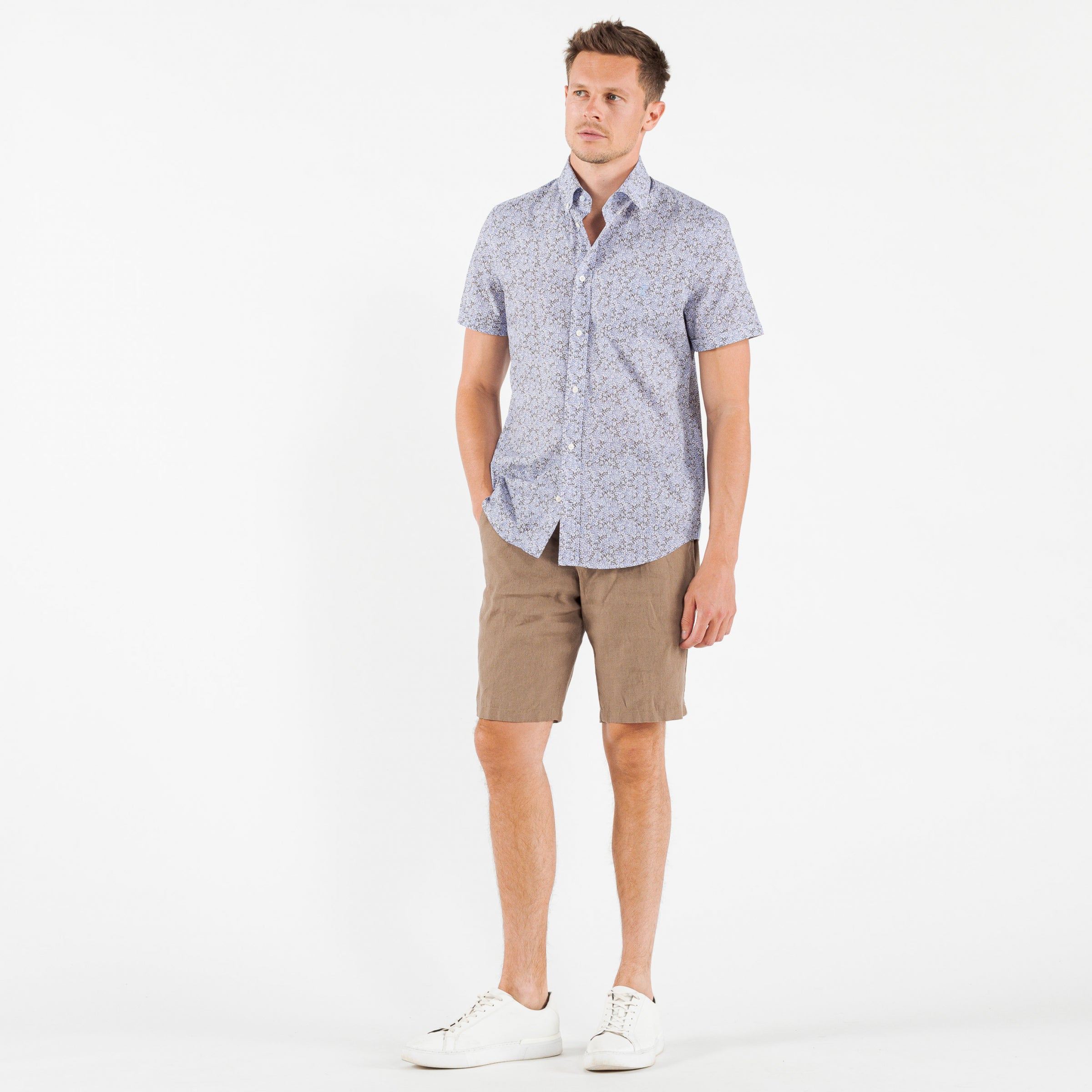 Vicomte A - Sky Blue Short Sleeve Shirt - Clive - The Good Chic
