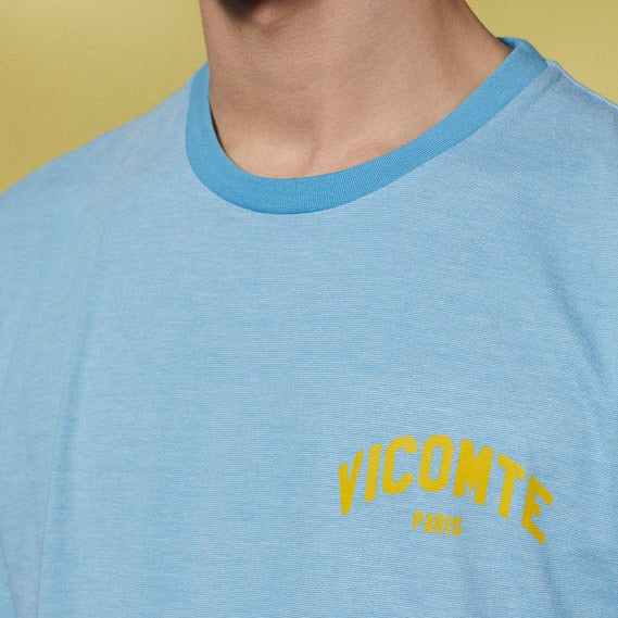 Vicomte A - Sky Blue Short Sleeve T-Shirt - Tay - The Good Chic