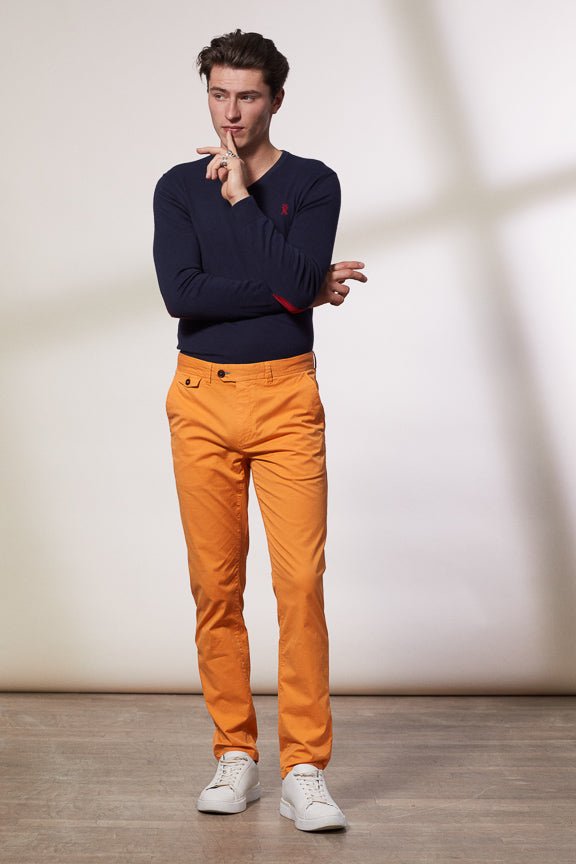 Vicomte A - Tangerine Chino Pants - Lancelot - The Good Chic