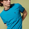 Vicomte A - Turquoise Short Sleeve T-Shirt - Tibot - The Good Chic