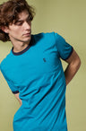 Vicomte A - Turquoise Short Sleeve T-Shirt - Tibot - The Good Chic