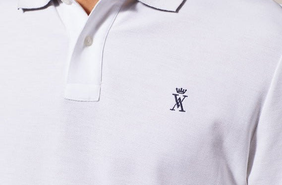 Vicomte A - White Short Sleeve Polo Shirt - Pablo - The Good Chic