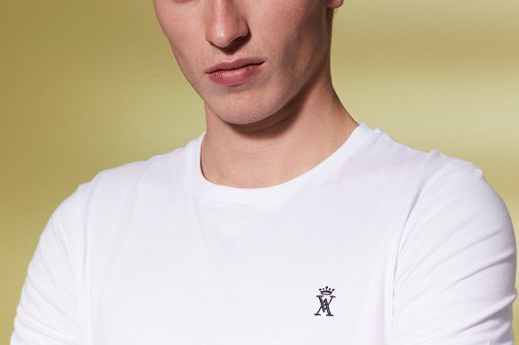 Vicomte A - White Short Sleeve T-Shirt - Travis - The Good Chic